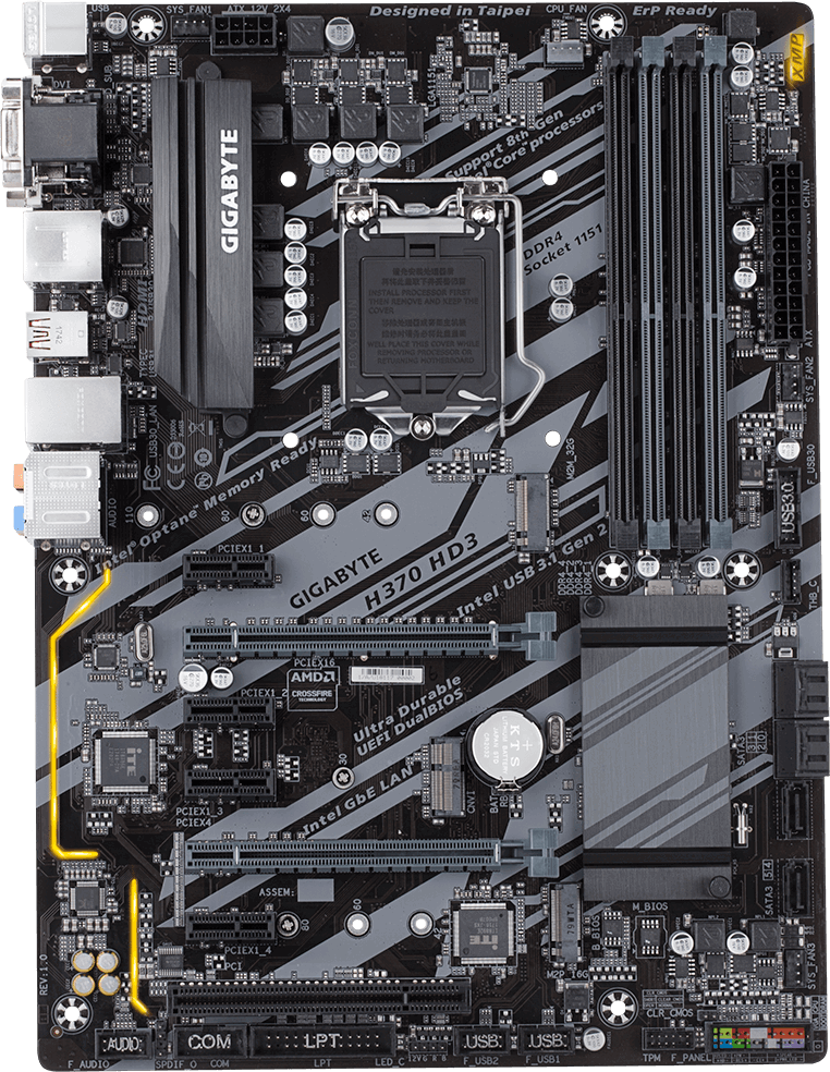 Gigabyte H370 HD3 Motherboard Specifications On MotherboardDB